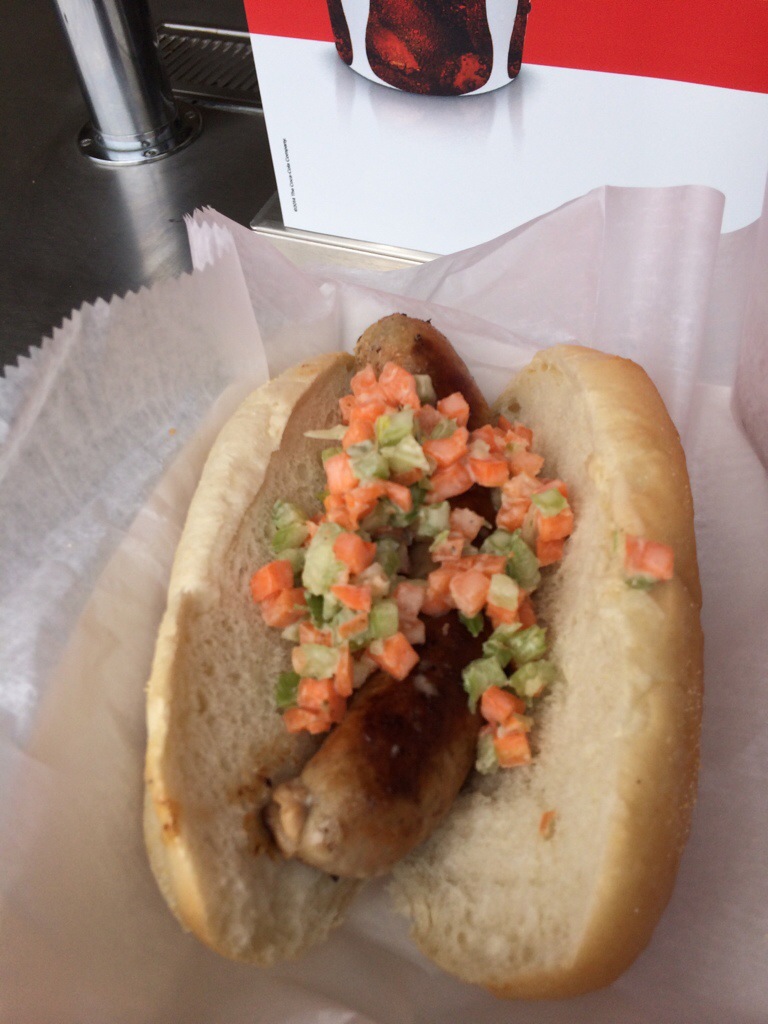 Buffalo Chicken Sausage from Riverwalk Grill at PNC Park