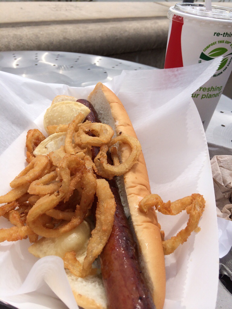 Polish Hill Dog from Riverwalk Grill at PNC Park